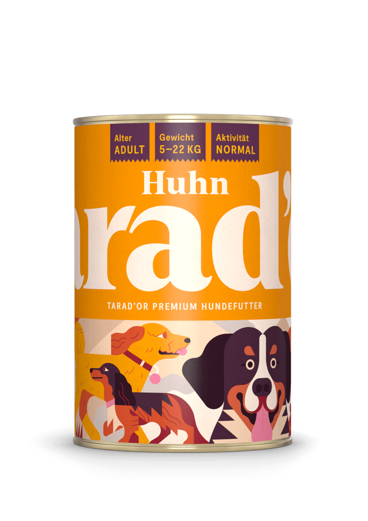 Dose Nassfutter Huh 400g  - Trador Premium Hundefutter