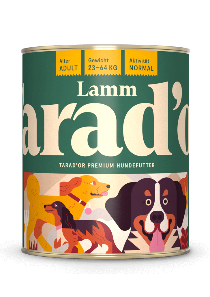 Dose Nassfutter Lamm 800g  - Trador Premium Hundefutter