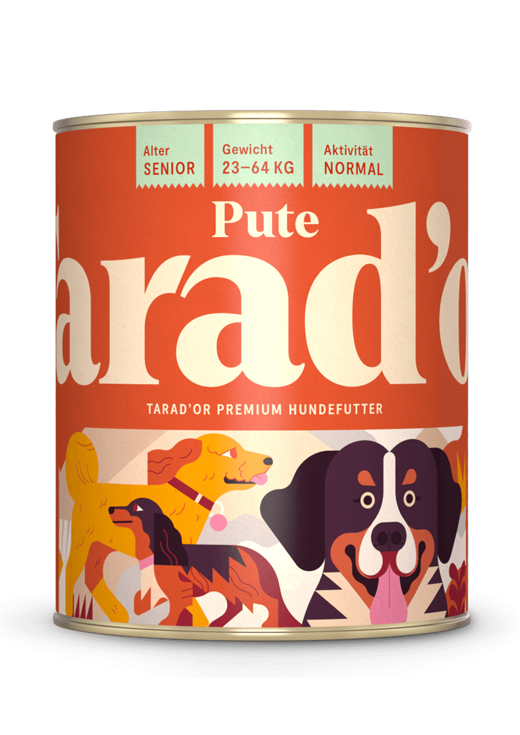 Dose Nassfutter Pute 800g  - Trador Premium Hundefutter