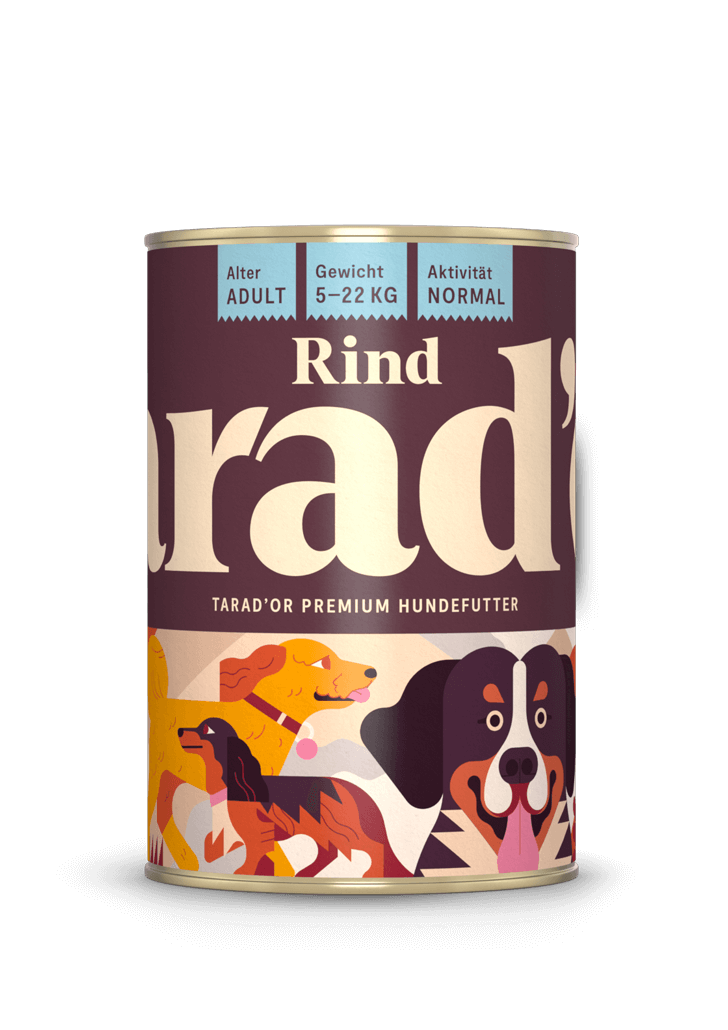 Dose Nassfutter Rind 400g  - Trador Premium Hundefutter