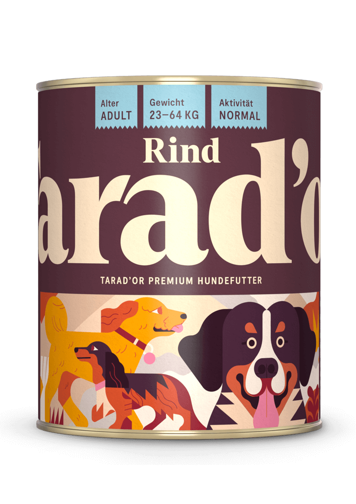 Dose Nassfutter Rind 800g  - Trador Premium Hundefutter